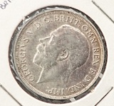 1879 Mexican 50 Centavos and 1918 1 Florin British Coins