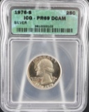 (2) 1776-1976 Bicentennial Silver Quarter