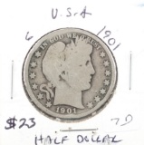 1901 Barber Half Dollar