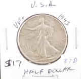 1943 Walking Liberty Half Dollar