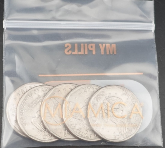 (5) Susan B. Anthony Dollars