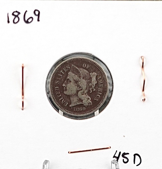1869 3 Cent Piece