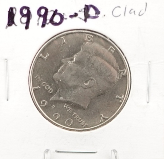 1990-D and 2012-D Kennedy Half Dollar