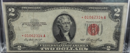 (2) $2 Red Seal Note