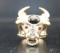 Gold Men's Bull Ring