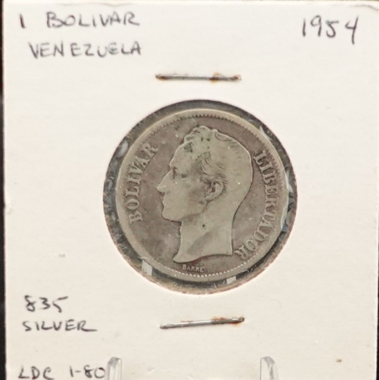 1 Bolivar Venezuela Silver Coin