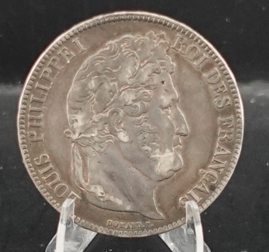 1837-A $5 Francs Coin