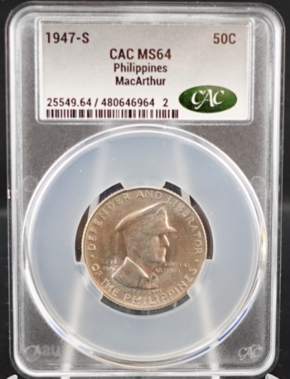 1947-S MacArthur 50 Centavos Coin