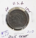 1845 Braided Hair Large Cent