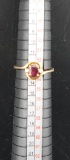 14k Ruby, Diamond and Gold Ring