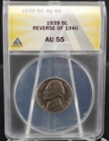 1939 Jefferson Nickel REV of 1940