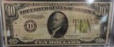1934 $10 Lime Green Seal $10 Note