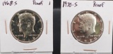 1968-S and 1970-S Kennedy Half Dollars