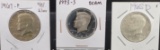 (3) Kennedy Half Dollars