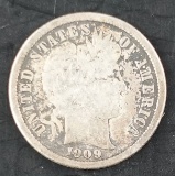 1909-O Barber Dime