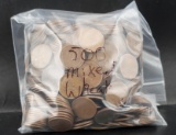 500 Mixed Wheat Cents