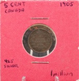 1905 5 Cent Canadian Coin