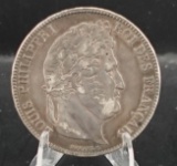 1837-A $5 Francs Coin