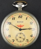 Russian 1980's Era Molnija 17 Jewel Swiss Pock Watch
