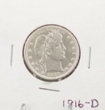 1916-D Barber Quarter
