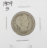 1909-S Barber Quarter