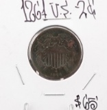 1864 2 Cent Piece