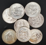(8) Kennedy Half Dollars