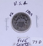 1869 Shield Nickel