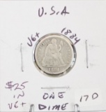 1884 Seated Dime