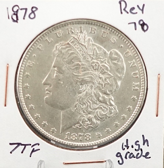 1878 Rev 78 7TF Morgan Dollar