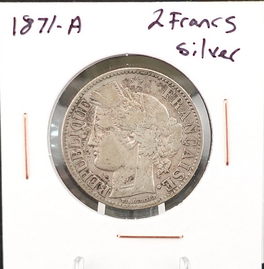 1871-A 2 Francs