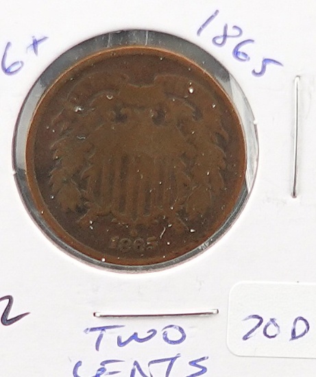 1865 2 Cent Piece