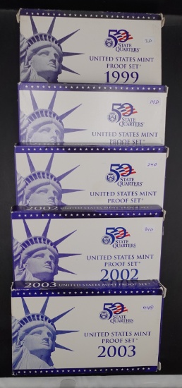 (5) Us Mint Sets