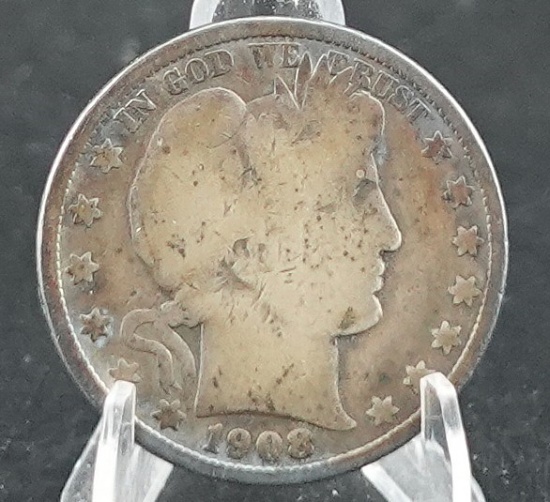 1908-O Barber Half Dollar
