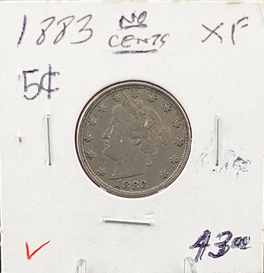 1883 V Nickel