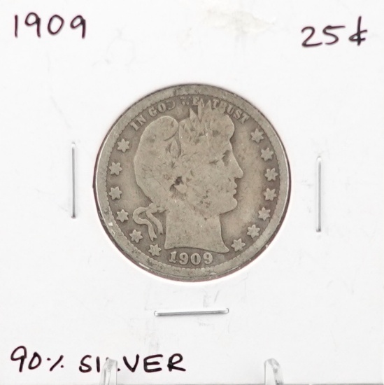 1909 Barber Quarter