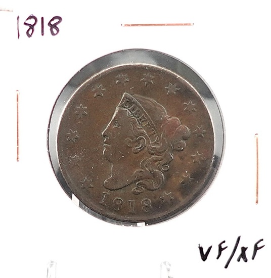 1818 Coronet Large Cent