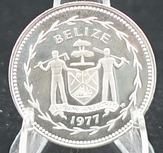 1977 Silver Belize Half Dollar