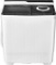 Costway 13lbs Portable Semi-Automatic Twin Tub Wash Machine W/ Built-In Drain Pump Grey