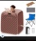 800W 2 Person Portable Steam Sauna SPA Tent with 3L Steamer - Pink
