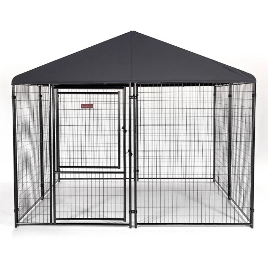 Lucky Dog STAY Series 10'L x 10'W Presidential Kennel - Black