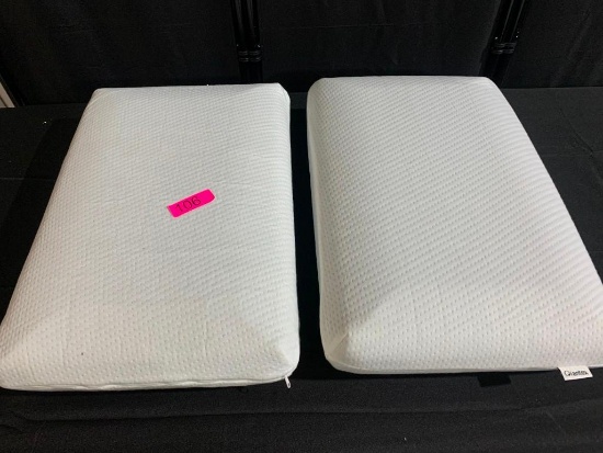 Giantex Latex Pillow + Pillow Cover (2 Pack) - White