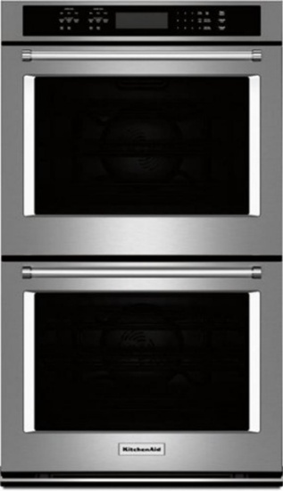 KitchenAid 30" Built-In Double Electric Convection Wall Oven - Stainless Steel #KODE500ESS
