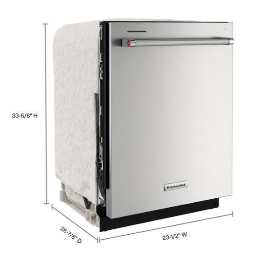 KitchenAid Third Level Jet Rack Dishwasher #KDTE304RPS