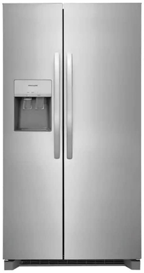 Frigidaire 25.6 Cu. Ft. Stainless Steel Side-By-Side Refrigerator #FRSS2623ASG