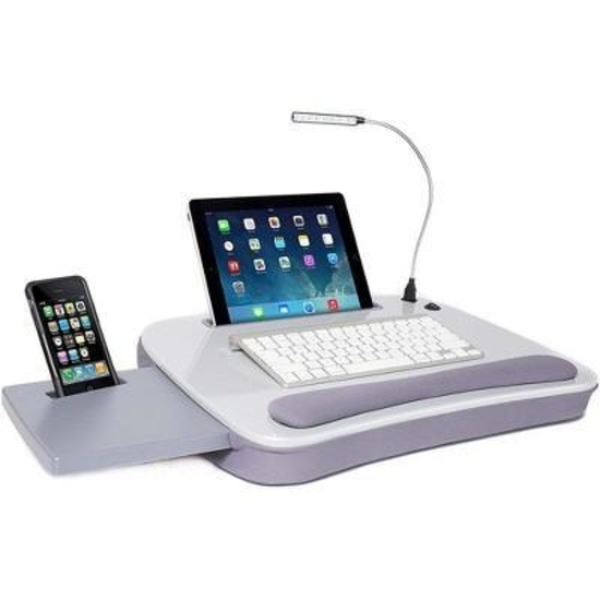 Sofia + Sam Multi-tasking Memory Foam Lap Desk With USB Light