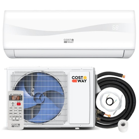Costway 18,000 BTU, 208-230V, Ductless Air Conditioner and Heater