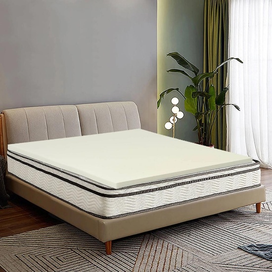 3" Bed Mattress Topper, Air Cotton Mattress Pad - Full Size