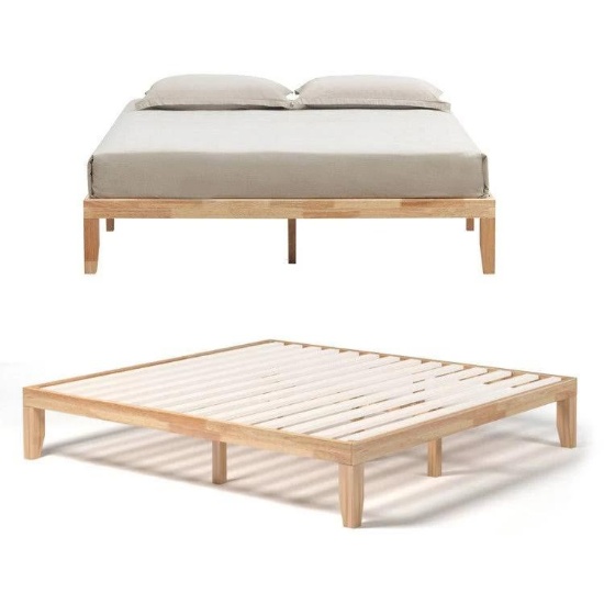 Costway 14 Inch (in Height) Wood Platform Bed Frame - King Size