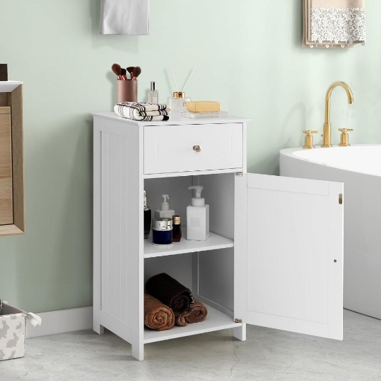 IFANNY Bathroom Storage Cabinet, White